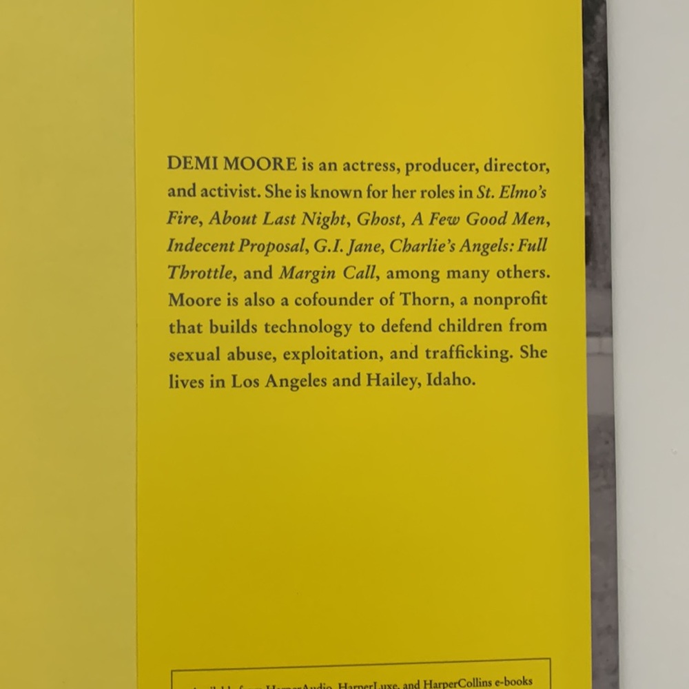 Demi Moore Bundle | Demi Tour Tee Shirt Hardcover Autobiography Book Inside Out! - Picture 11 of 13
